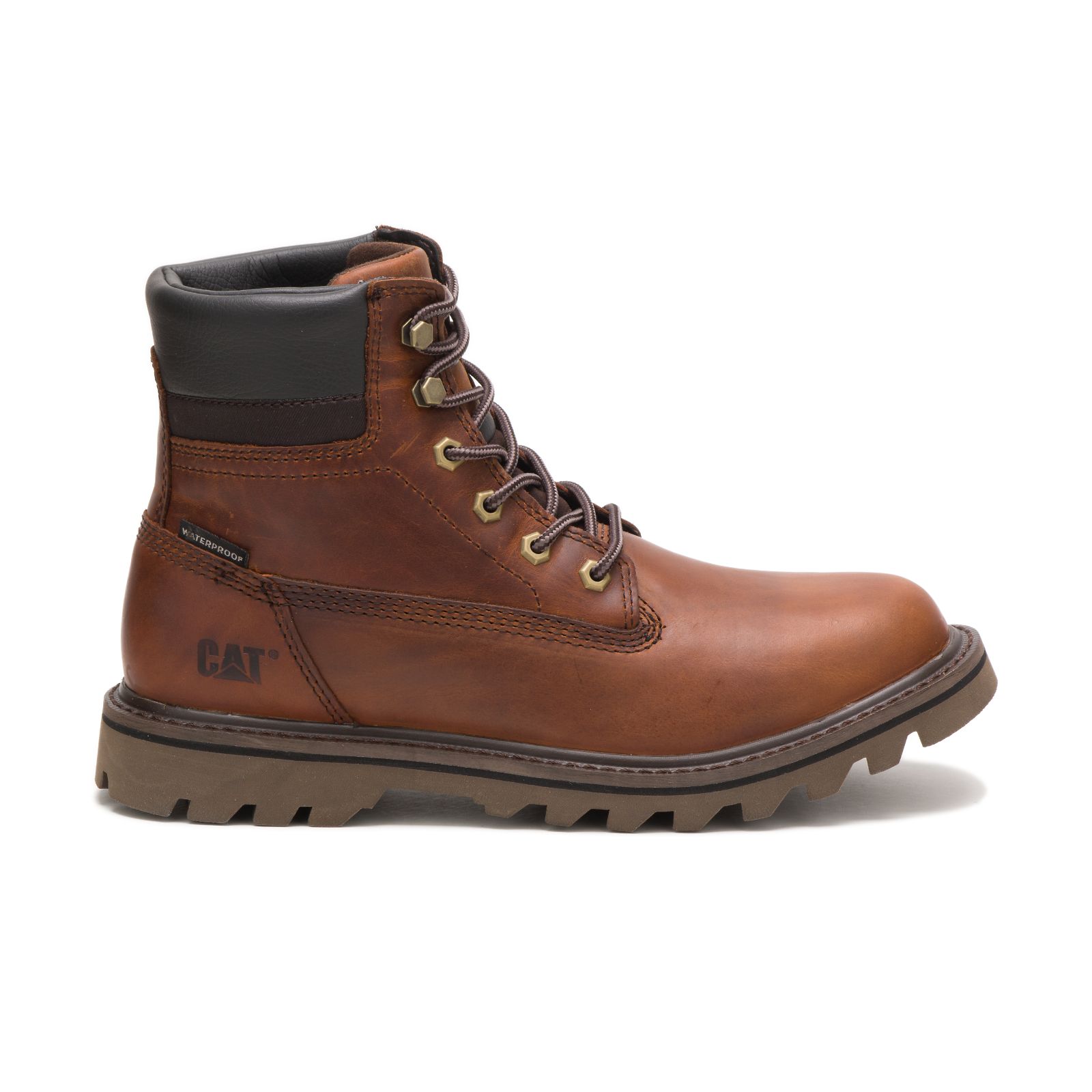 Caterpillar Boots South Africa - Cat Men's Deplete Waterproof Work Boots Brown NK1902785